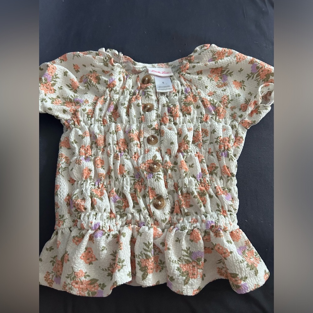 Floral blouse for kids 6-7.